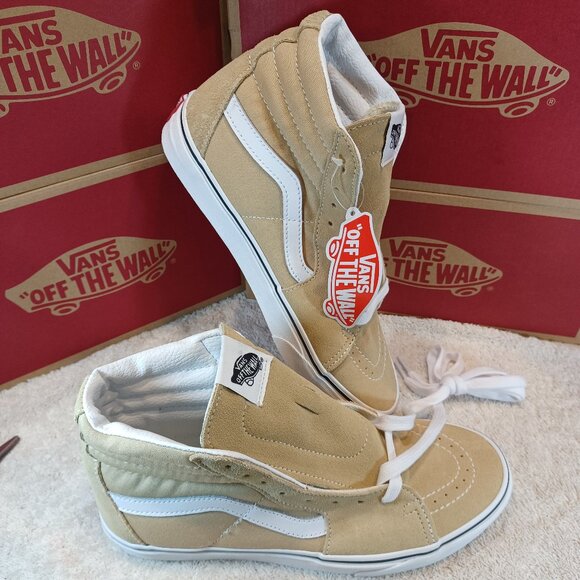 Vans Men's 8/Women's 9.5 Sk8-Hi Taos Taupe/True White VN0A32QGYUU - Picture 12 of 12